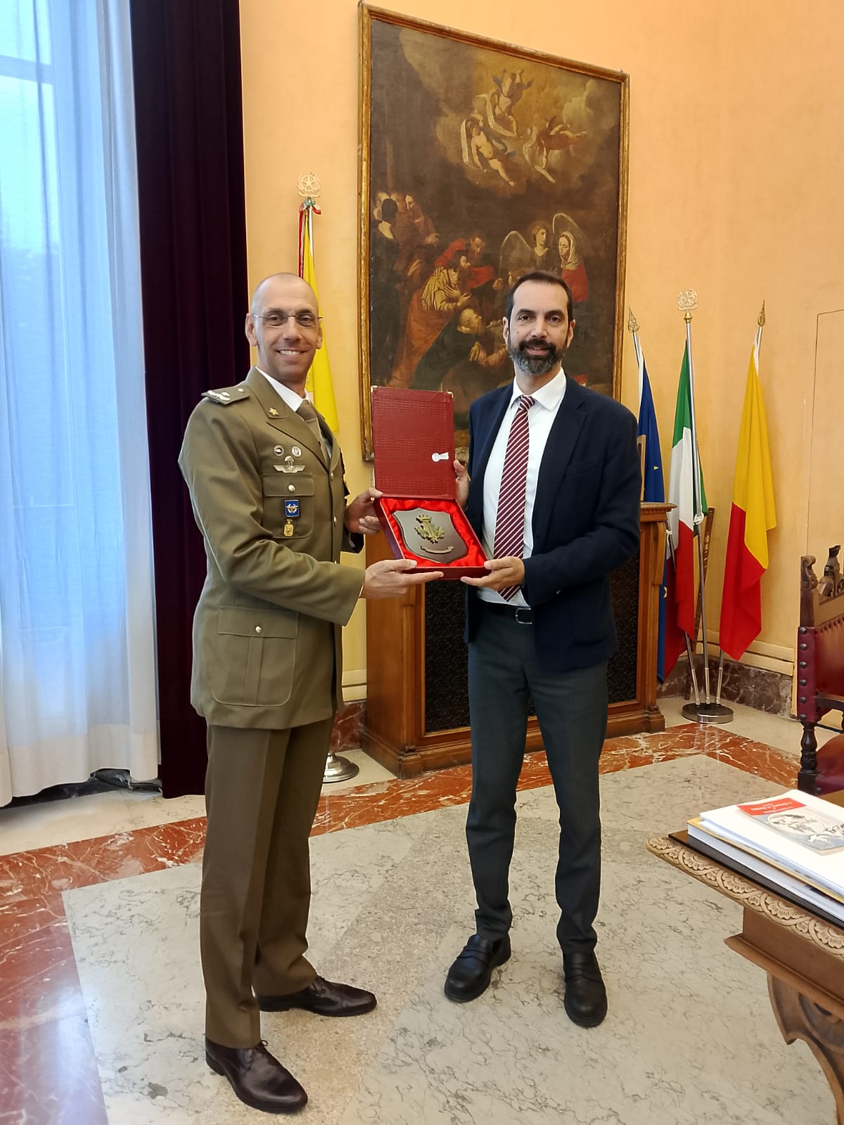 Ricevuto a palazzo Zanca il nuovo Comandante della Brigata Aosta 