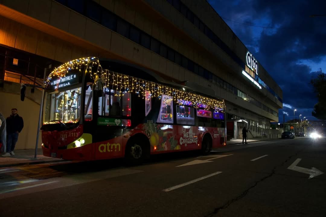 Al via domani il tour del bus natalizio di Atm, all’insegna del divertimento e della mobilità sostenibile