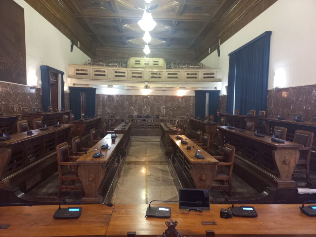 Seduta ordinaria di Consiglio comunale ieri a palazzo Zanca