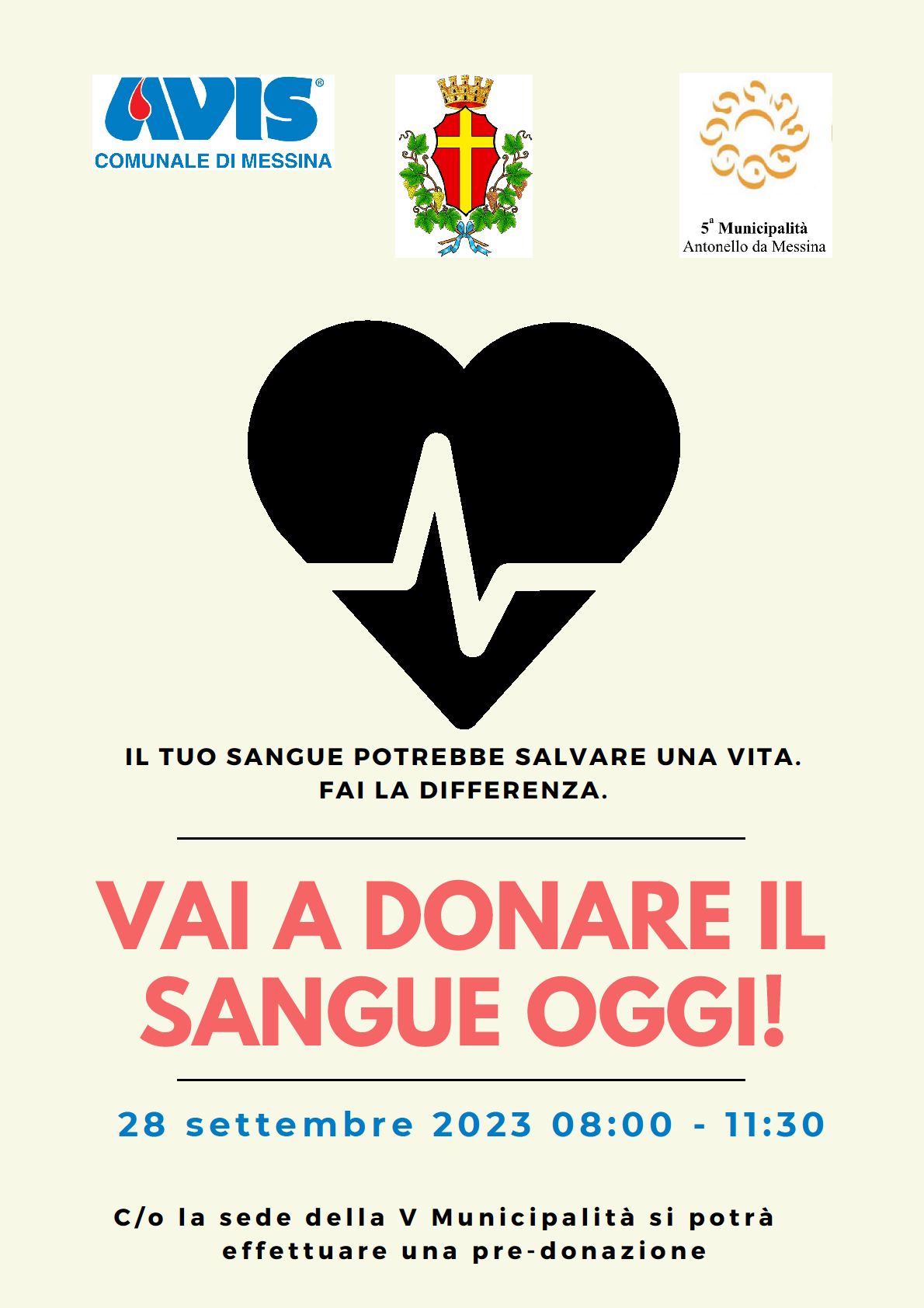 “Vai a donare il sangue oggi”: appuntamento giovedì  28 nella sede della V municipalità 