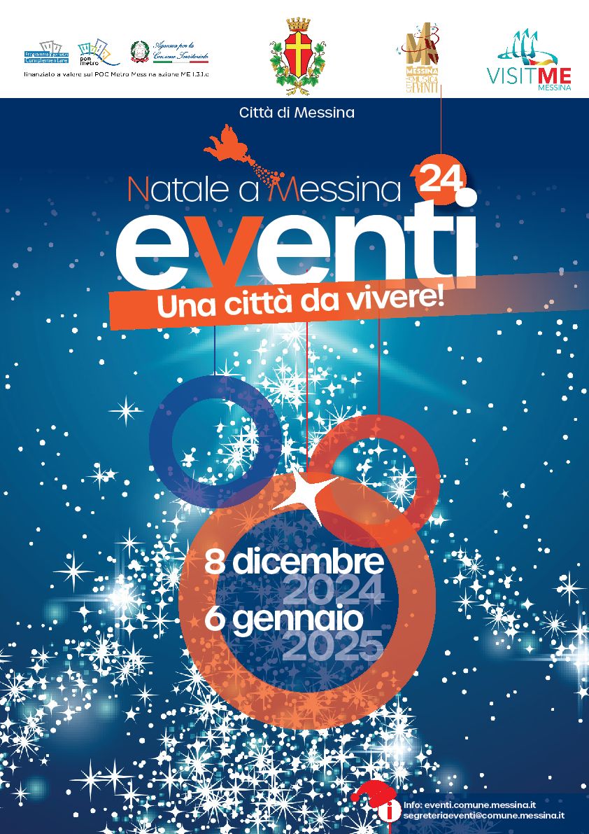 Messina si prepara a vivere la magia del Natale 2024: il 2 dicembre a palazzo Zanca la presentazione del programma di eventi e iniziative promossi dall’Amministrazione comunale