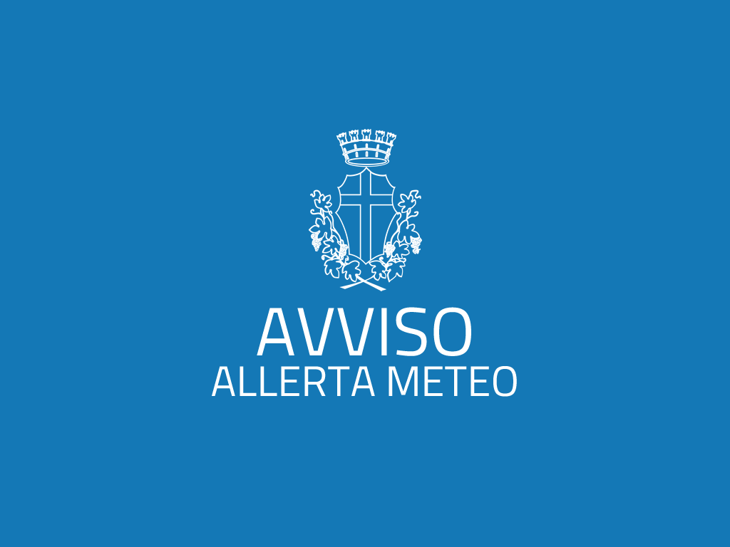 Avviso allerta arancione nella zona i. Allerta meteo per temporali. 