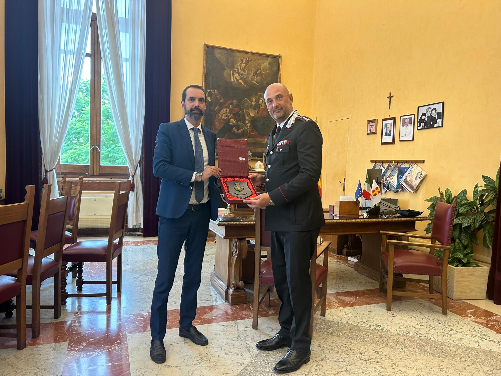 Ricevuto a palazzo Zanca dal sindaco Basile il nuovo Comandante provinciale dei Carabinieri di Messina