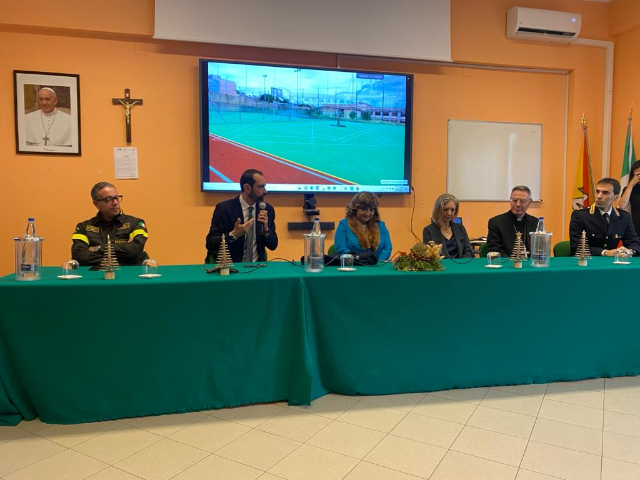 Inaugurati dal sindaco Basile i campi sportivi polifunzionali dell’Istituto Antonello