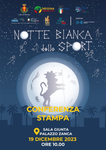 Domani conferenza stampa a palazzo Zanca di presentazione dell’evento “Notte Bianca dello Sport”