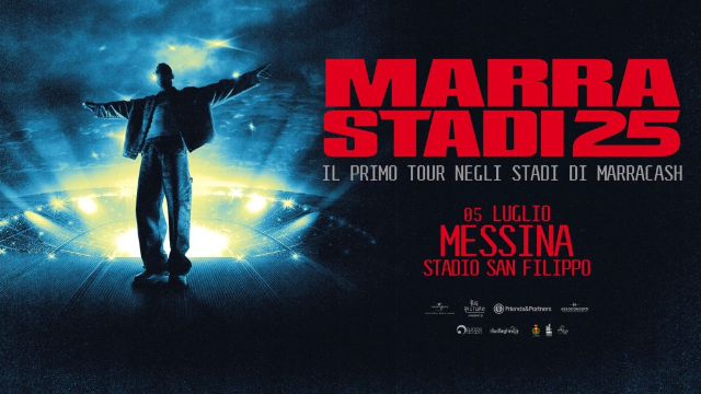 Messina, il 5 luglio 2025 Marracash in concerto allo stadio Franco Scoglio 