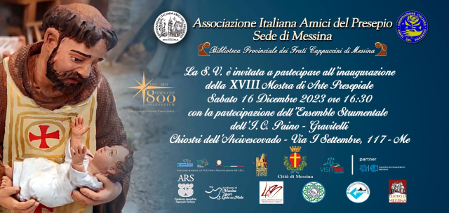 XVIII Mostra di Arte Presepiale "Sulle orme di Francesco": sabato 16 l'inaugurazione
