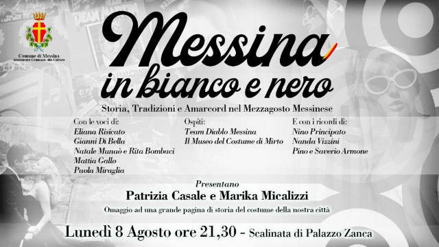 Scalinata Palazzo Zanca: questa sera “Messina in Bianco e Nero” omaggio a una pagina di storia della Città