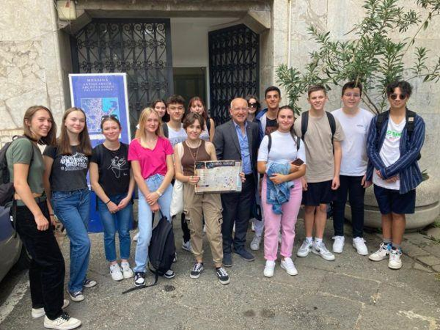 Mappa "Alla scoperta della Messina Misteriosa": incontro dell'Assessore Caruso con un gruppo di studenti del Liceo Ainis