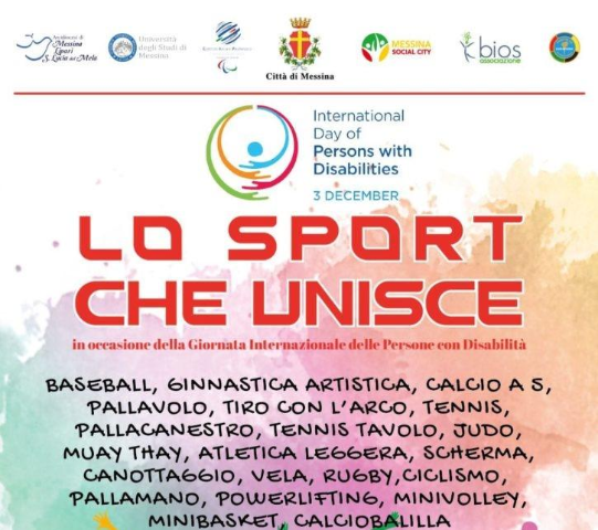 “Lo Sport che unisce”: appuntamento domani al Palarescifina