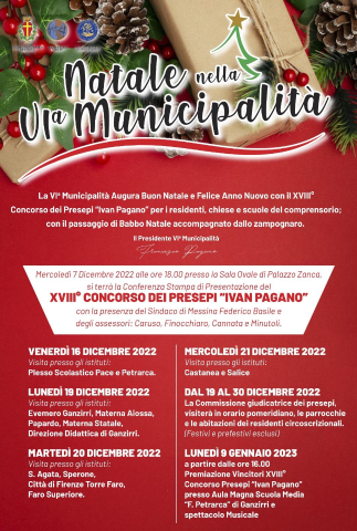 XVIII edizione Concorso Presepi: domani conferenza stampa a Palazzo Zanca