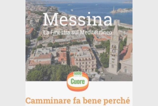 Da oggi anche la città di Messina nel progetto “6.000 passi con Cuore”