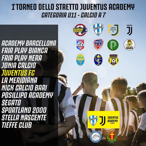 A Messina il "I Torneo dello Stretto Juventus Academy": sabato 18 a Palazzo Zanca conferenza stampa di presentazione dell’evento