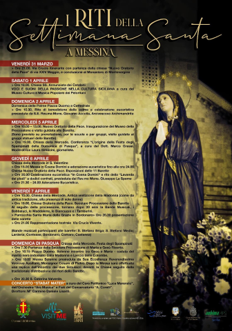 Illustrato oggi dall’Amministrazione Basile il programma degli appuntamenti 2023 della Settimana Santa a Messina