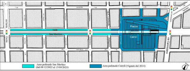 Prorogata sino al 15 settembre 2023 l'area pedonale in un tratto del viale San Martino