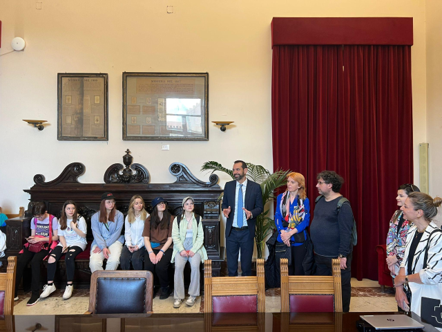 Studenti in Erasmus ospiti a Messina in visita a Palazzo Zanca