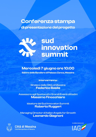 A Messina il primo “Sud Innovation Summit”: mercoledì 7 a palazzo Zanca conferenza stampa di presentazione del progetto