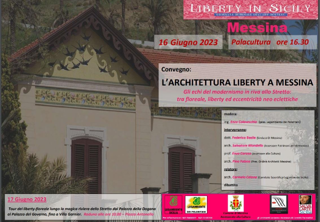 Domani e sabato l’architettura Liberty a Messina, in collaborazione con l'assessorato alla Cultura