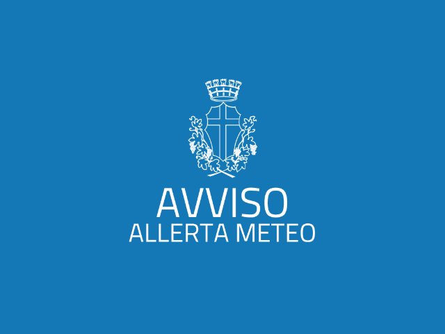 Avviso allerta arancione nella zona i. Allerta meteo per temporali. 