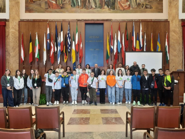 Visita istituzionale ieri a palazzo Zanca di tre delegazioni di scuole europee nell'ambito del progetto Erasmus