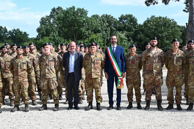 Il sindaco Basile in visita in Ungheria per i saluti al contingente militare italiano